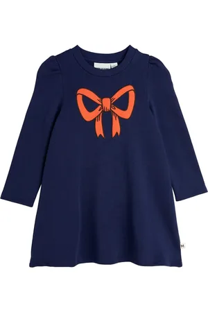Mini Rodini Kleid mit Schleifen-Print