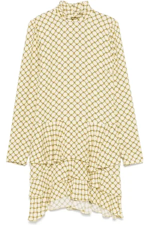 Elisabetta Franchi Midikleid mit Monogramm-Print