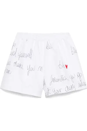 Simonetta Shorts mit Logo-Stickerei