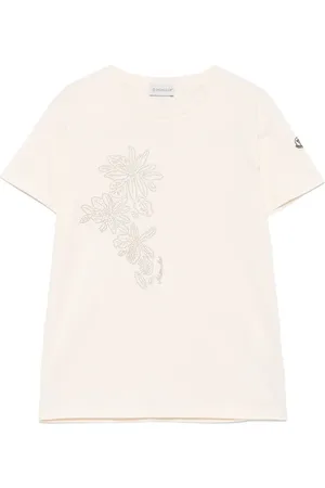 Moncler T-Shirt mit Blumenmotiv