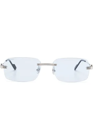 Cartier Sonnenbrille mit eckigem Gestell