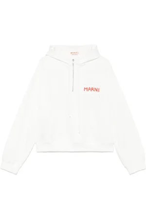 Marni Hoodie mit Logo-Patch