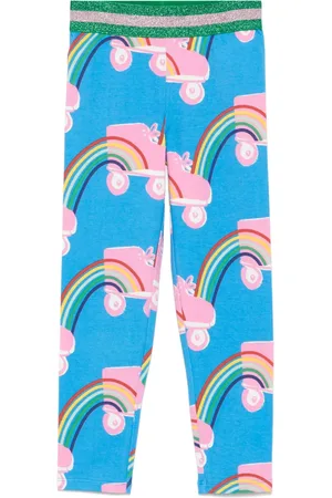 Stella McCartney Leggings mit Rollerskate Rainbow-Print