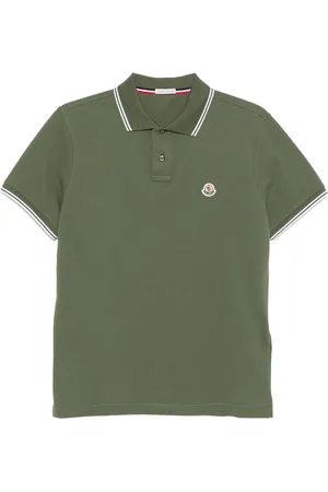Moncler Poloshirt mit Logo-Patch