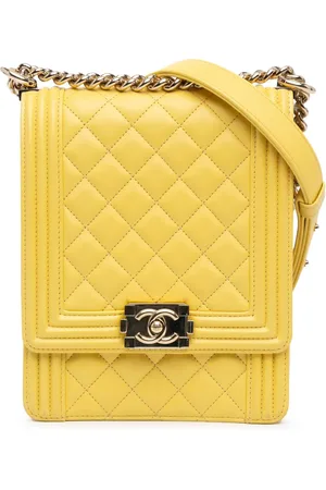 CHANEL 2019 North South Boy Flap Umhängetasche mit Steppung