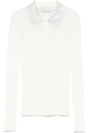 BLUMARINE Geripptes Poloshirt