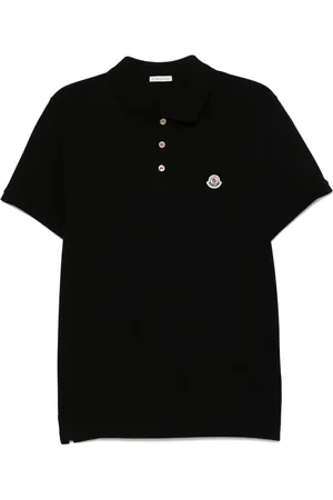 Moncler Poloshirt mit Logo-Patch