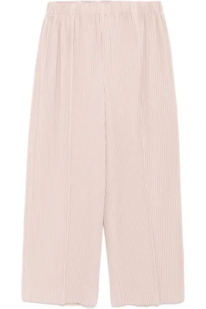 Issey Miyake Cropped-Hose mit Bundfalten
