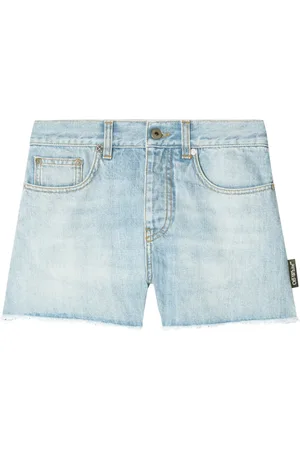 OFF-WHITE Ausgefranste Jeans-Shorts