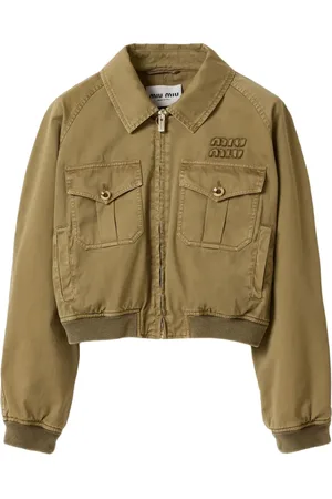 Miu Miu Stückgefärbte Bomberjacke