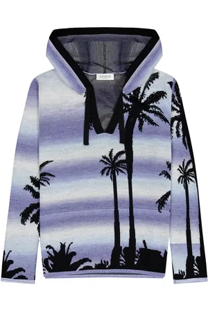 LANEUS Hoodie mit Palmen