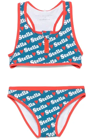 Stella McCartney Bikini mit Logo-Print