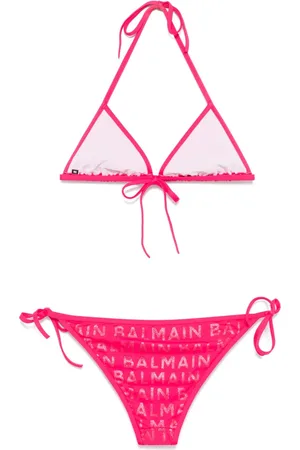 Balmain Bikini mit Logo-Print