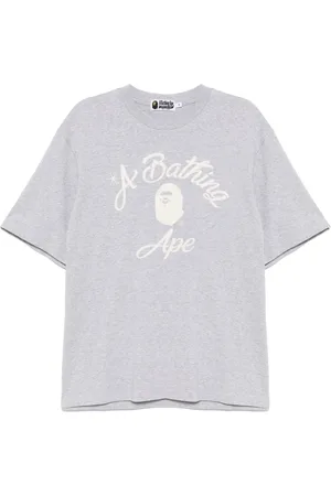 A Bathing Ape College-T-Shirt mit Ziernähten