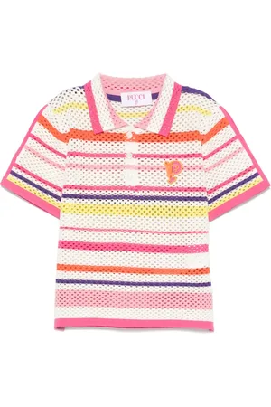 PUCCI Junior Gestreiftes Poloshirt