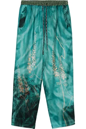 PIERRE-LOUIS MASCIA Aloe Cropped-Hose aus Seide
