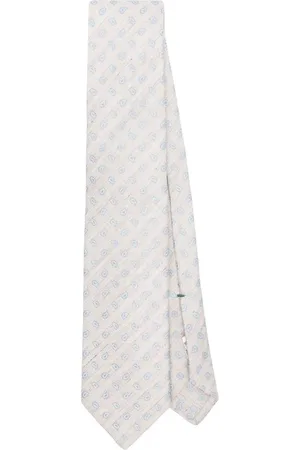 LUIGI BORRELLI NAPOLI Jacquard-Krawatte mit Paisleymuster