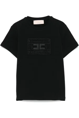 Elisabetta Franchi T-Shirt mit Monogramm-Patch