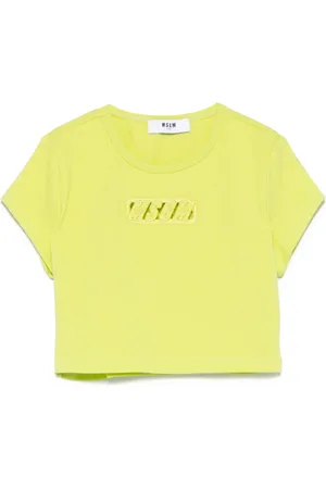 Msgm Cropped-T-Shirt aus Jersey