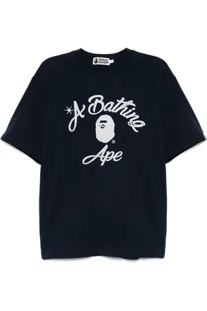 A Bathing Ape College-T-Shirt mit Ziernähten