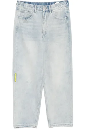 A Bathing Ape Jeans mit Moonface-Logo