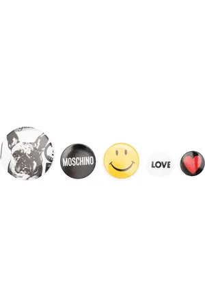 Moschino Anstecknadeln mit Logo (5er-Set)