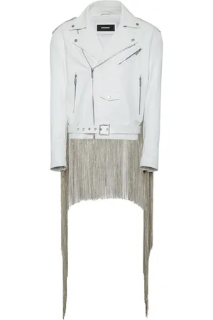 Dsquared2 Lederjacke mit Fransen