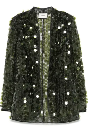 COPERNI Paillettenjacke mit Trompe-l
