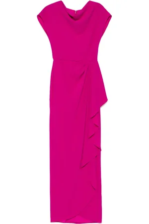 Amsale Drapiertes Abendkleid aus Krepp