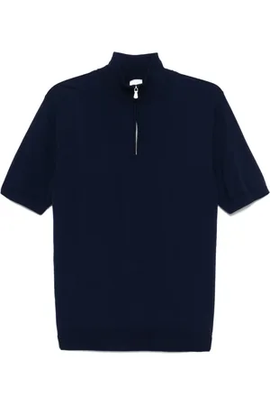 ELEVENTY Fein gestricktes Poloshirt