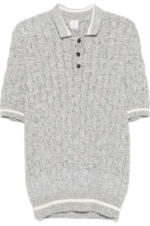 ELEVENTY Poloshirt mit Zopfmuster