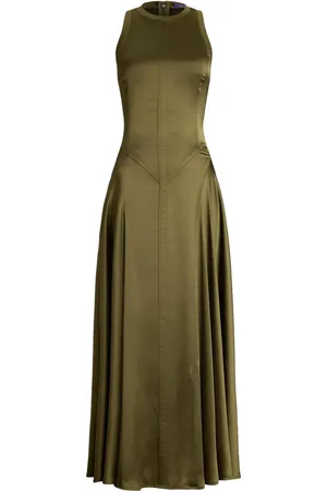 Ralph Lauren Midikleid mit gerafften Details