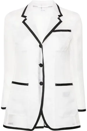 Thom Browne Semi-transparenter Organza-Blazer