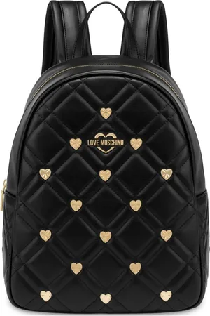 Moschino Rucksack mit Herznieten