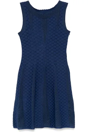 Alaïa 2000s Midikleid mit semi-transparenten Einsätzen