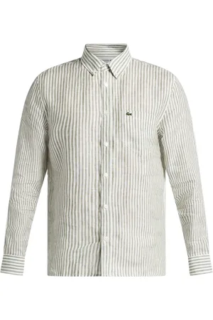 Lacoste Gestreiftes Hemd aus Leinen