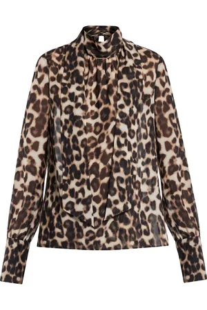 SER.O.YA Bluse mit Leoparden-Print