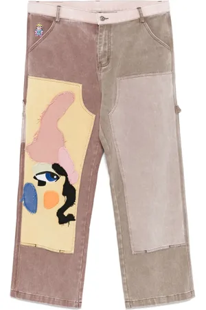 KIDSUPER STUDIOS Jeans im Patchwork-Look