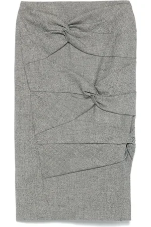Dior 1990s Midirock mit Twist-Detail