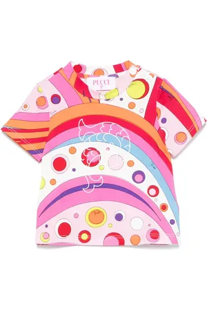 PUCCI Junior T-Shirt mit Iride-Print