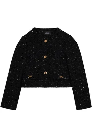 VERSACE Tweed-Jacke mit Pailletten