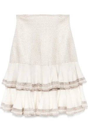 Alaïa 2000s gerüschter Minirock
