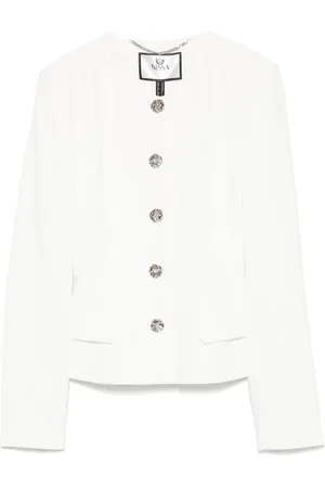 NISSA Blazer mit Blumenknöpfen