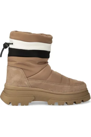 HUGO BOSS Stiefel mit gestepptem Einsatz