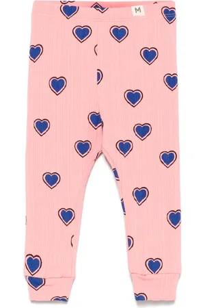 Mini Rodini Leggings mit betonten Herzen