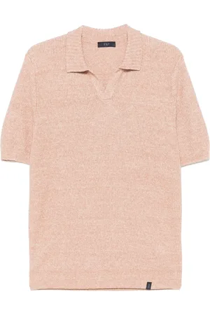FAY Poloshirt aus meliertem Strick
