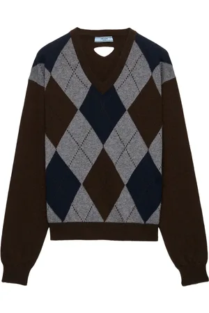 Prada Kaschmirpullover mit V-Ausschnitt
