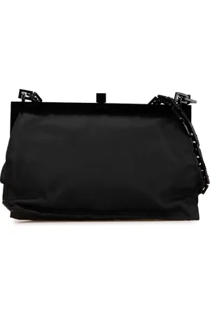 Prada 2000-2013 Tessuto Frame Chain Schultertasche