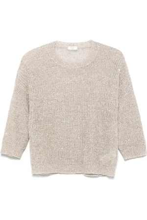 PESERICO SIGN Trikot-Pullover mit Pailletten