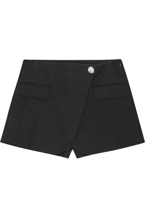 Ganni Shorts mit drapiertem Einsatz